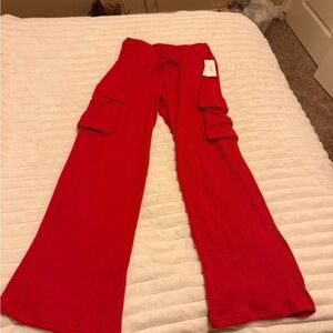 Justify Red Wide Leg Pants